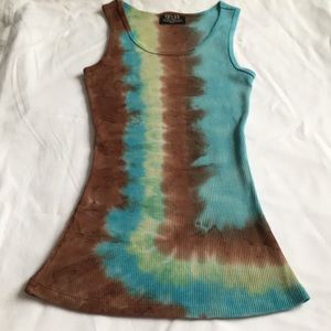 New tie dye tank top size small